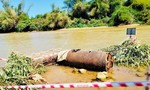 Phát hiện quả bom nặng 750 kg ở mé sông Trà Khúc