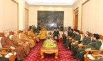 Hội đồng Trị sự Giáo hội Phật giáo Việt Nam thăm, chúc Tết Bộ Công an
