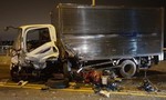 Xe Mazda 6 đổ dốc cầu tông nát đầu xe tải và 2 xe máy, 3 người trọng thương