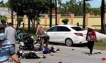 Hai nữ sinh lớp 10 thương vong do xe máy va chạm xe ba gác