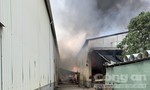 Vụ cháy lớn xưởng gỗ giữa trưa nắng: Không để cháy lan sang khu dân cư