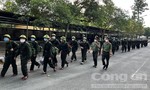 TPHCM: 860 tân binh phấn khởi nhập ngũ Công an nhân dân năm 2022