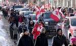 Biểu tình khắp Canada phản đối các quy định phòng dịch Covid-19