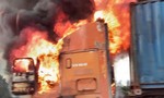 Cháy xe đầu kéo trên cao tốc TPHCM - Long Thành - Dầu Giây, tài xế thoát nạn