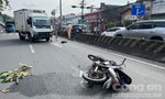 Xe tải tông xe máy băng qua giao lộ, 1 người tử vong