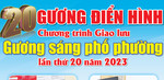 20 gương điển hình trong chương trình Giao lưu Gương sáng phố phường lần thứ 20-2023