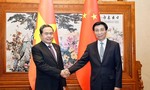 Chủ tịch Quốc hội Trần Thanh Mẫn hội kiến Chủ tịch Chính hiệp Toàn quốc Trung Quốc