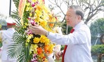 Tổng Bí thư, Chủ tịch nước Tô Lâm dâng hương tưởng niệm Tổng Bí thư Hà Huy Tập