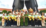 Đội tuyển xe đạp đường trường Công an TPHCM xuất quân tham gia Đại hội Thể dục thể thao Thành phố