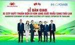 Kim Long Motor Huế bàn giao lô xe city buýt thuần điện đầu tiên cho đối tác INNOPOWER của Thái Lan