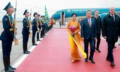 Video: Lễ đón Tổng Bí thư, Chủ tịch nước Tô Lâm tại sân bay quốc tế Vnukovo, thủ đô Moskva