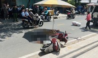 Tài xế xe tải đi bộ băng qua đường bị xe máy tông tử vong