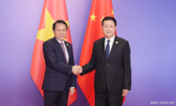Bộ trưởng Lương Tam Quang hội đàm với Bộ trưởng Bộ Công an Trung Quốc Vương Tiểu Hồng