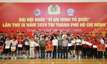 Trao giải môn bóng chuyền Đại hội khoẻ Vì an ninh Tổ quốc năm 2024