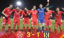 Vòng 22 giải V.League 1: CLB Công an TPHCM giành chiến thắng đậm trước SLNA