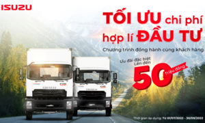 ISUZU ưu đãi lên đến 50 triệu đồng các mẫu xe tải nặng F-Series