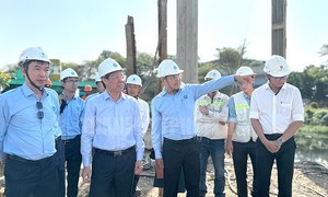 Lãnh đạo TPHCM kiểm tra tiến độ dự án kênh Tham Lương - Bến Cát - rạch Nước Lên