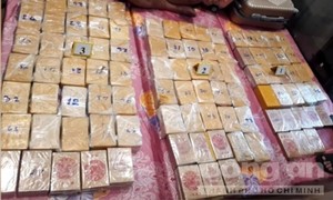 Công an TPHCM triệt phá đường dây ma túy xuyên quốc gia, thu giữ 184 bánh heroin