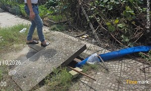 Thi công dự án khu thương mại cao cấp xả nước, bùn đất ra đường, hệ thống cống