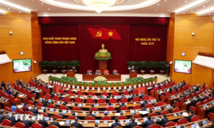 Thông cáo báo chí về ngày làm việc thứ nhất Hội nghị Trung ương lần thứ tư