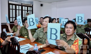 Sôi nổi Hội thi lực lượng tham gia bảo vệ ANTT cơ sở giỏi ở phường Tân Bình