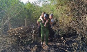 Đà Nẵng: Công an xã Thu Bồn kịp thời cứu người dân bị ngạt khói