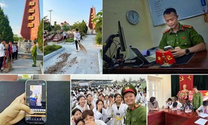 Cán bộ Công an xã Yên Lãng cảm hóa những đứa trẻ chưa ngoan bằng các video triệu view