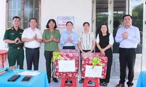 Nhiều người dân được chăm lo tại chương trình công tác xã hội ở xã Kim Long