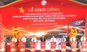 Video: TPHCM khởi công 8 dự án trọng điểm chào mừng 50 năm Thành phố vinh dự mang tên Bác
