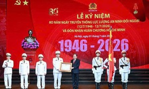 Chủ tịch Quốc hội Trần Thanh Mẫn dự Lễ kỷ niệm 80 năm Ngày truyền thống Lực lượng An ninh đối ngoại
