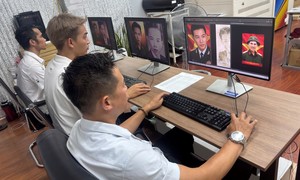 Công an TPHCM phối hợp với Bộ Tư lệnh Thành phố phục dựng ảnh các anh hùng liệt sĩ