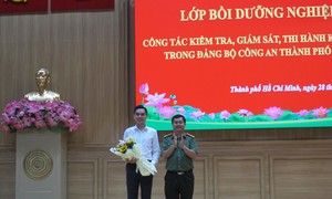 Công an TPHCM khai giảng lớp bồi dưỡng công tác Kiểm tra, giám sát, kỷ luật Đảng