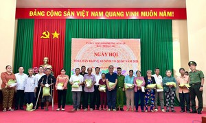 Khí thế sôi nổi tại Ngày hội Toàn dân bảo vệ an ninh Tổ quốc năm 2026 tại phường Hòa Lợi