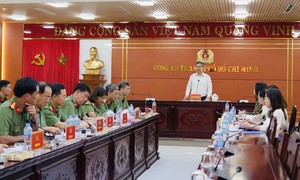 Lãnh đạo TP.Hồ Chí Minh kiểm tra tiến độ hoàn thiện Trường Văn hóa Công an nhân dân V