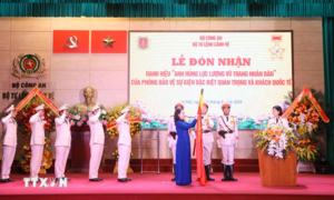 Phòng Bảo vệ sự kiện đặc biệt quan trọng và khách quốc tế đón nhận danh hiệu Anh hùng LLVTND