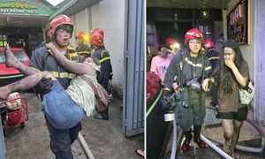 Video: Cận cảnh lực lượng PCCC cứu 26 người khỏi đám cháy tại khách sạn ở TPHCM