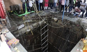 Sập giếng ở Ấn Độ khiến hơn 30 người thiệt mạng