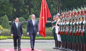 Thủ tướng Phạm Minh Chính chủ trì lễ đón Thủ tướng Australia Anthony Albanese