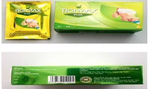 Cảnh báo viên uống giảm cân cấp tốc TIGI MAX PLUS chứa 2 loại chất cấm