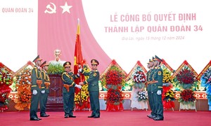 Thành lập Quân đoàn 34 trên cơ sở sáp nhập Quân đoàn 3 và Quân đoàn 4