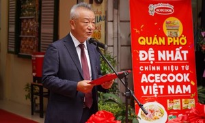 Acecook Việt Nam khai trương quán Phở ăn liền Đệ Nhất tại Hà Nội