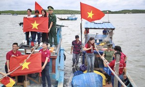 Công an TPHCM: Tổ chức nhiều hoạt động tình nghĩa tại xã đảo Thạnh An