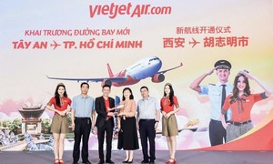 Vietjet khai trương đường bay Tây An (Trung Quốc) - TP. Hồ Chí Minh