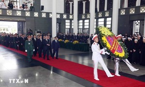 Hơn 1.560 đoàn trong nước và quốc tế đến viếng Tổng Bí thư Nguyễn Phú Trọng