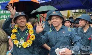 242 thanh niên ưu tú quận Gò Vấp hăng hái lên đường nhập ngũ