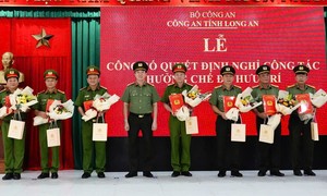 Long An: 28 lãnh đạo Công an cấp phòng, huyện xin nghỉ hưu trước thời hạn