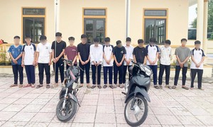 Kịp thời ngăn chặn 15 thanh thiếu niên chuẩn bị hung khí để giải quyết mâu thuẫn