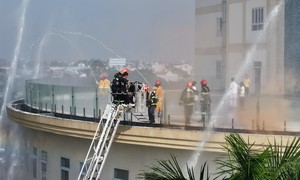 TPHCM: Diễn tập chữa cháy, cứu nạn quy mô lớn tại Bệnh viện Xuyên Á và chung cư 1A-1B Nguyễn Đình Chiểu