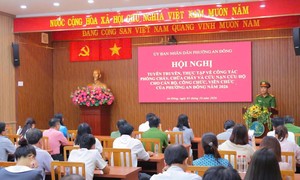 Phường An Đông: Tăng cường tuyên truyền, thực hành kỹ năng PCCC và CNCH cho cán bộ, công chức
