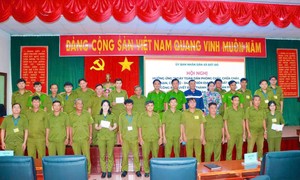 Công an xã Đất Đỏ: Hưởng ứng "Ngày toàn dân PCCC" và thành lập các đội dân phòng trên địa bàn